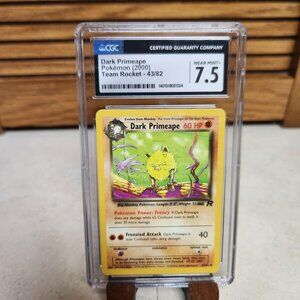 Pokemon Team Rocket Dark Primeape 43/82 - CGC 7.5